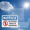 Signmission No Access While In Operation OSHA Notice Sign, Plastic, 10in W x 7in L, 2PK OS-2PACK-NS-P-710-L-14347 - alternate 7